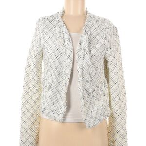 Lovers + Friends Cream and Black Textured Blazer